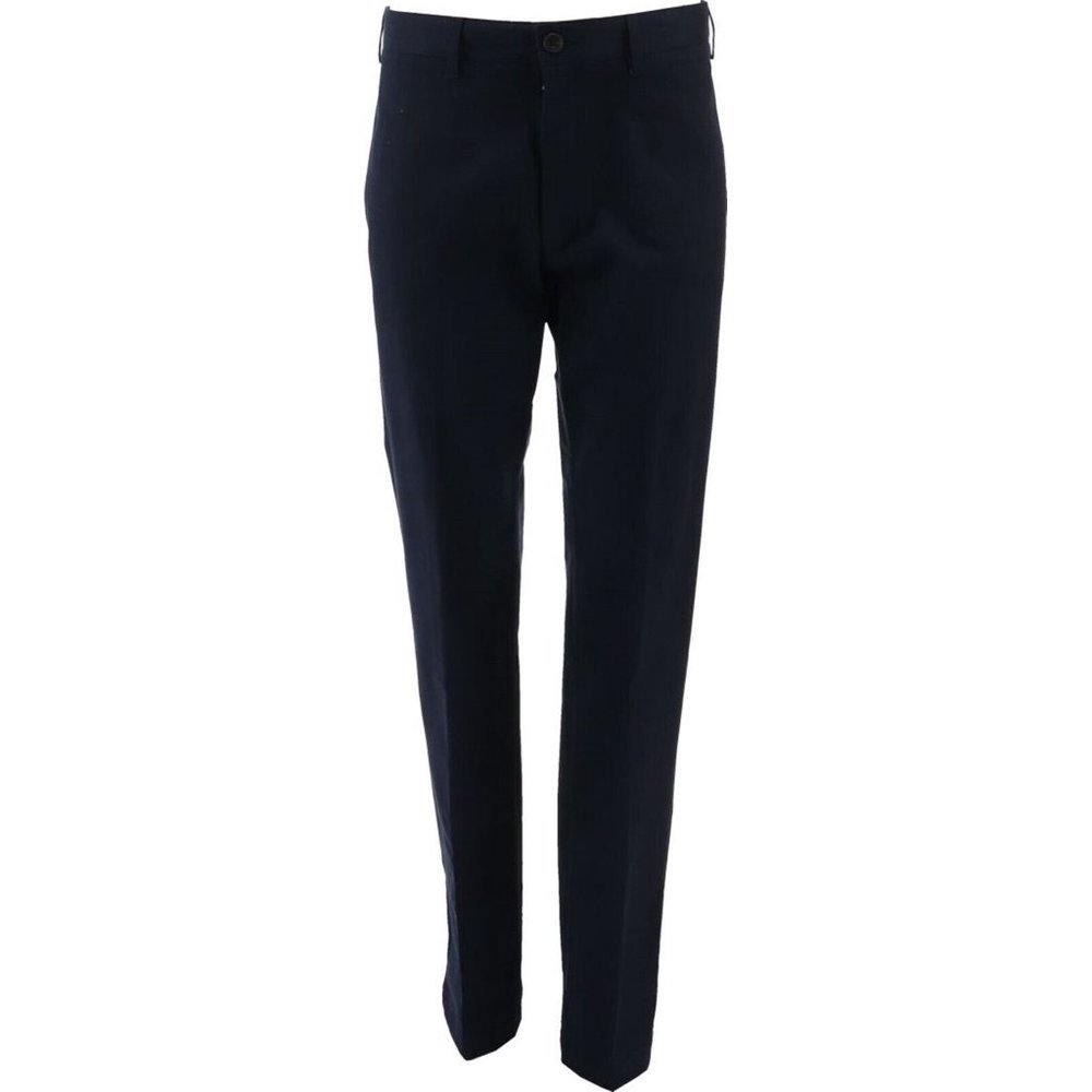 NWT LANDS' END MEN'S TAILORED FIT NO IRON CHINO PANTS CLASSIC NAVY 35